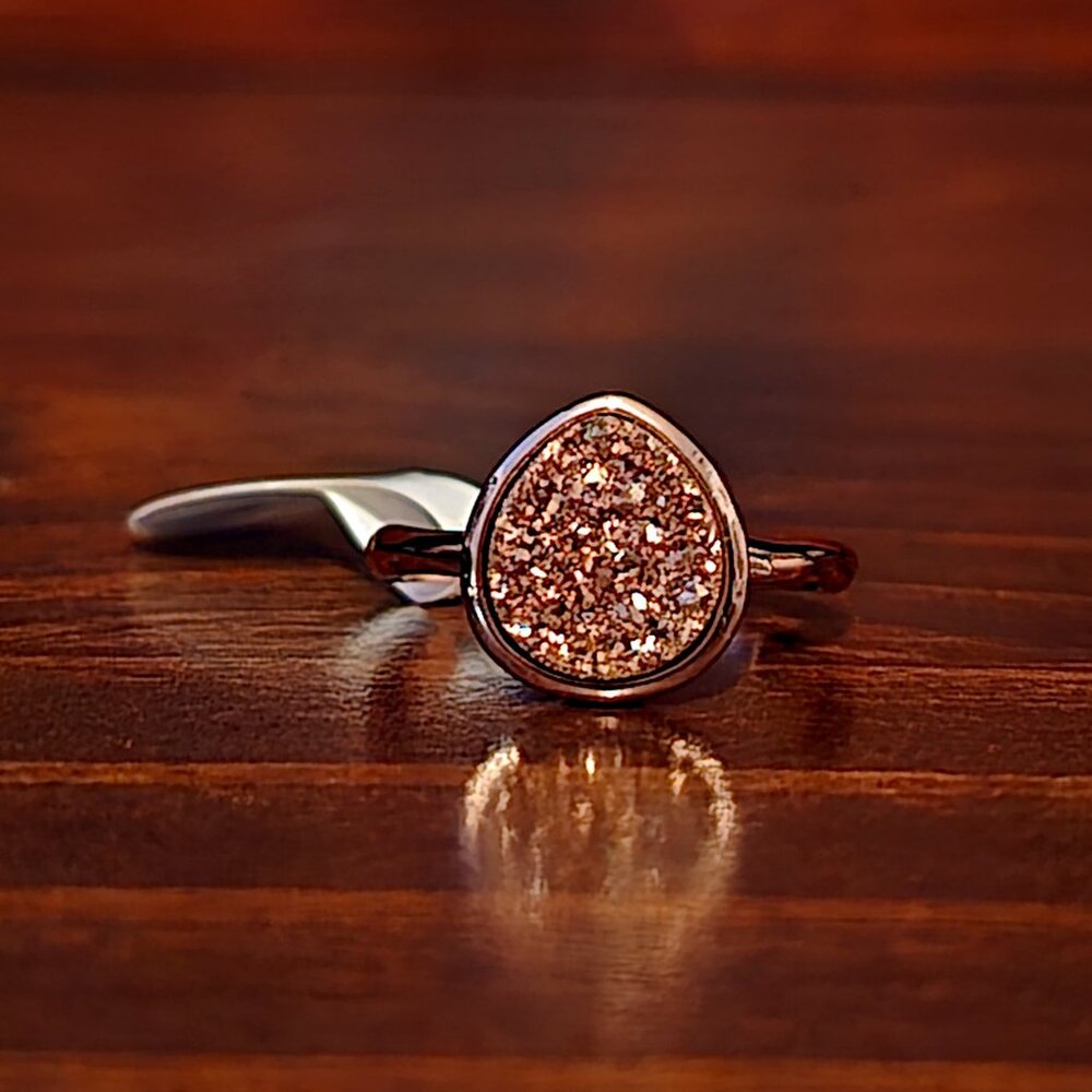 Fragrant Jewels Rose Gold Teardrop Ring
